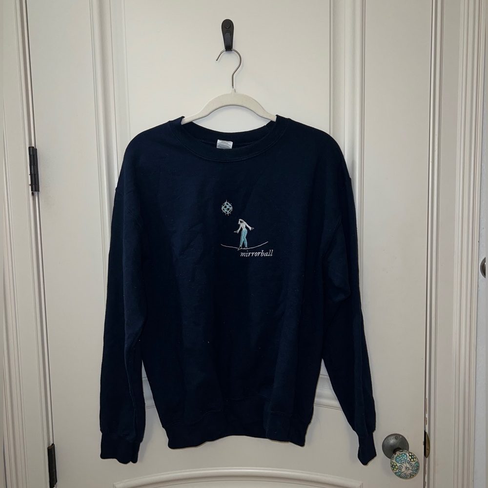 Etsy Taylor Swift “Mirrorball” Navy Crewneck, Medium